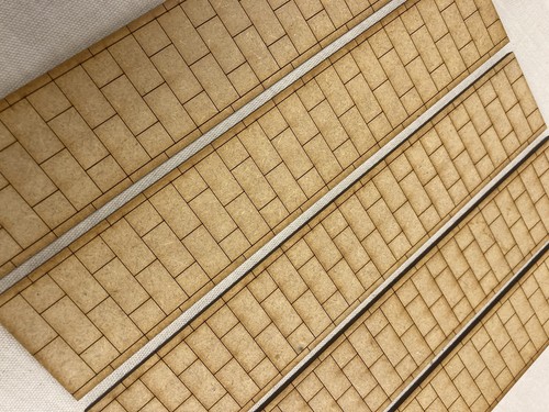 5x Pavement Boards. OO Gauge. 27cm X 5cm. Train, Model, Railway, Scenery - Picture 2 of 2
