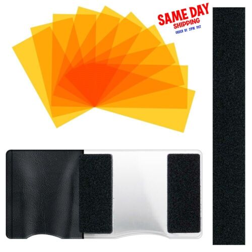 Gel Light Filter Photography 12 Colour Lamp Transparent Plastic Sheet Film 10Pcs - Picture 11 of 14
