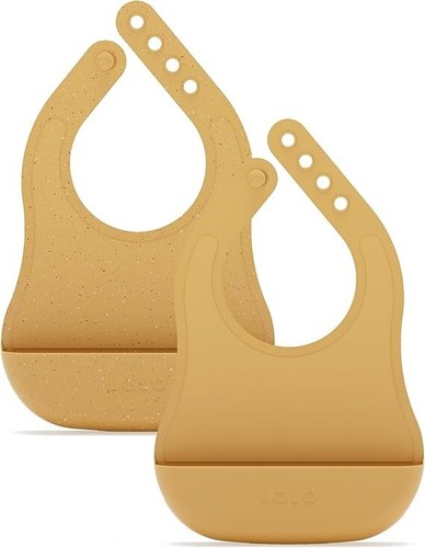 Lalo The Bib - wasserdichtes, ungiftiges Silikon Baby Lätzchen mit verstellbarem Hals (Paar) - Bild 4 von 18