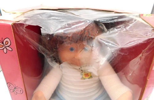 Muñeca vintage marca flor niños marca caja azul en caja 1983 hecha en Hong Kong - Imagen 3 de 8