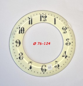Cadran émail vintage clock pendule pendulette 105 mm dial 1
