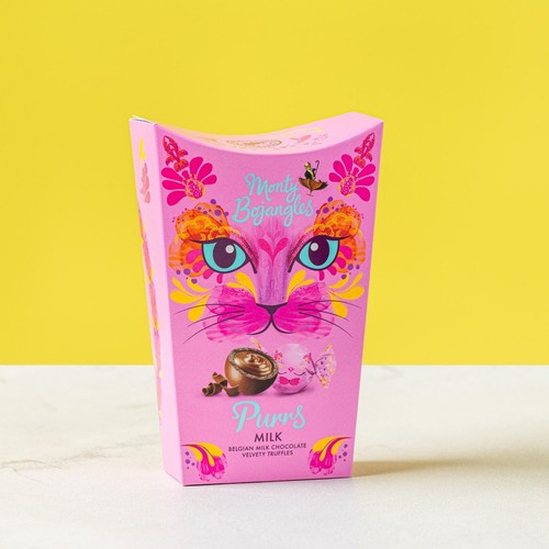 Monty Bojangles Ronronea Belga Chocolate con Leche Trufas Terciopelo 200g - Imagen 3 de 4
