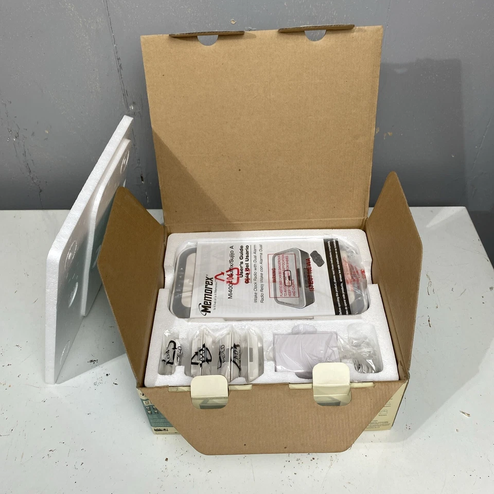 Reloj despertador doble IPOD Dock Memorex radio FM AM modelo Mi4004 Foto 4 de 4