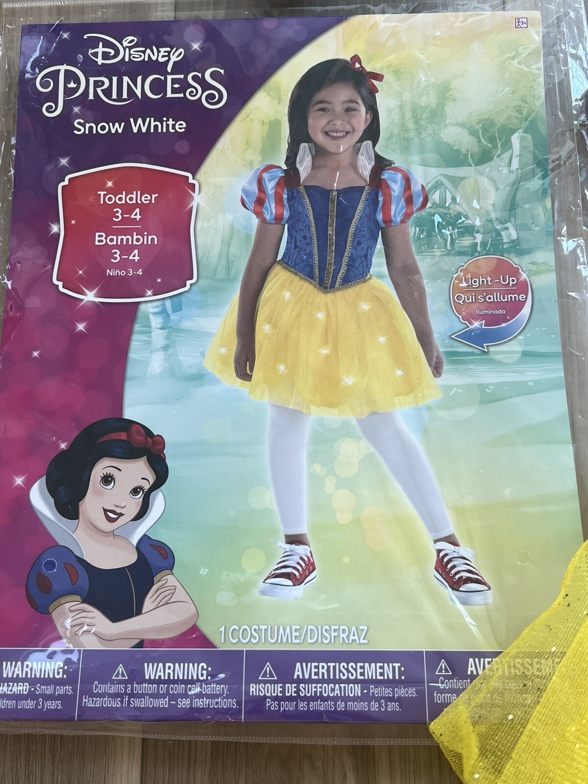 Disney Princess Snow White Toddler 3-4 Halloween Costume Girls Dress Up Kids