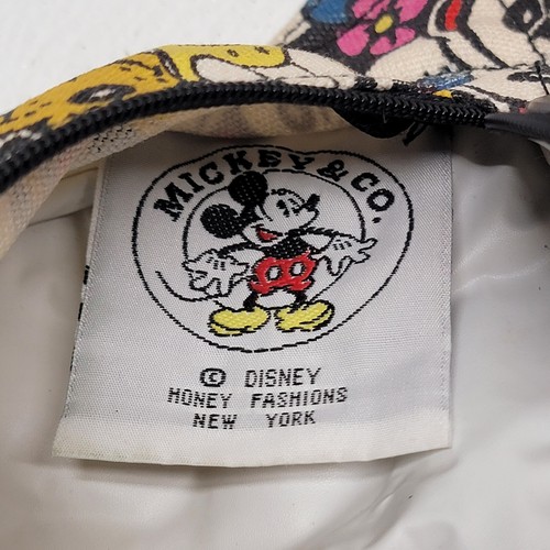 Vintage Disney Mickey & Co. Fanny Pack Waist Bag Multicolor Minnie Goofy Pluto - Picture 9 of 16