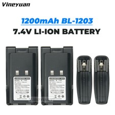 2pc BL-1203 Li-ion Battery for HYT Hytera TC-600 TC-600U TC-600V Two Way Radios
