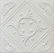 Home Decor Ceiling Tiles Glue Up R2w Anet Wreath White Plain Pack/32(84.48sf)