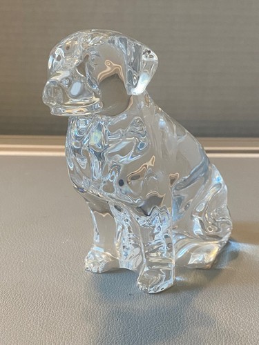 Vintage Waterford Crystal Glass Decorative Labrador Retriever Sculpture Animal - Picture 9 of 15