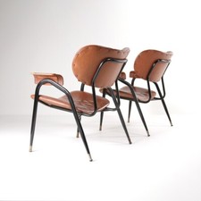 Due poltrone design Gastone Rinaldi per Rima, armchairs, midcentury, 1950