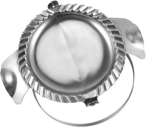Extra Large Empanada Maker - 7 Inch Seal with Dough Cutter Circle, Stainless Ste