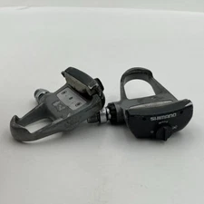 Vintage Shimano Clipless Pedals PD-6402 Ultegra Look Silver Road Race Cr-Mo A4