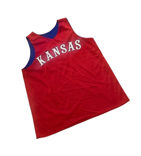 Nike Team Kansas Jayhawks Maglia Allenamento Basket Reversibile Uomo Medium - Foto 9 di 11