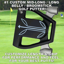 BLACK MALLET LONG BELLY BROOMSTICK TAYLOR FIT CUSTOM MADE PGA TOUR PUTTER 38-48"