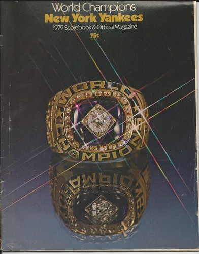1979 NY Yankees Scorebook & Official Magazine - Munson, Randolph, Rivers, Dent