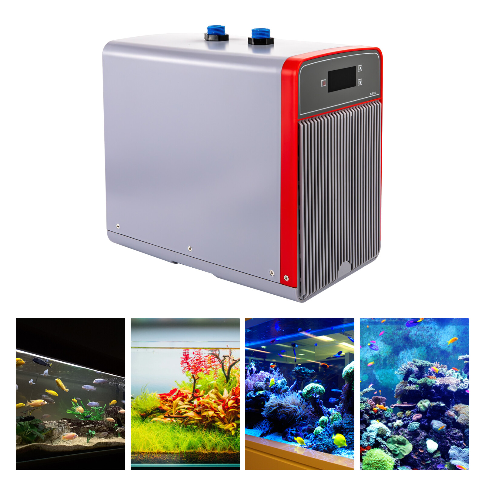 160L Aquarium Chiller Hydroponic Water Chiller Fish Tank Cooler 1/10 HP 49 Gal