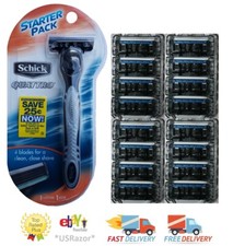 1 Schick Quattro Razor 16 Refills Fit Quatro Titanium 5 Blades Trimmer Cartridge