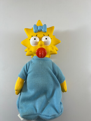 Vintage 1990 The Simpsons Burger King Plush Dolls, Complete