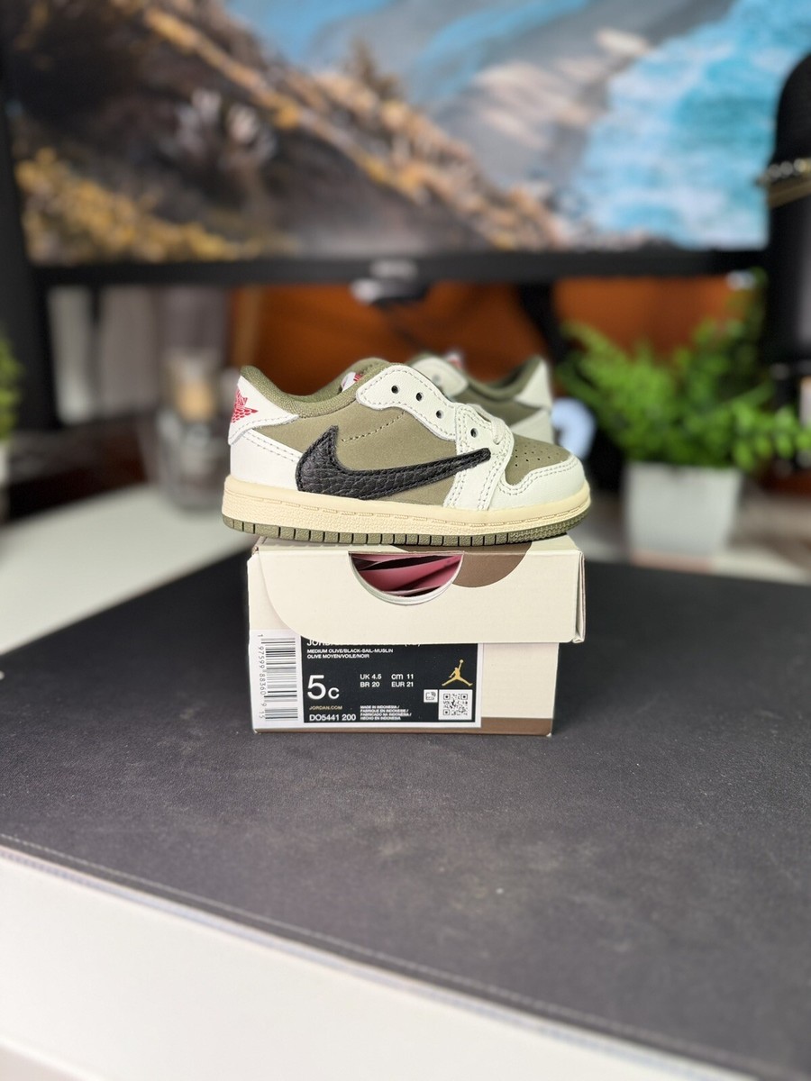 Air Jordan 1 Low OG SP Travis Scott Medium Olive DO5441-200 TD 