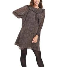 Hatch Black Long Sleeve Sundress Hatch Maternity Athalie Dress