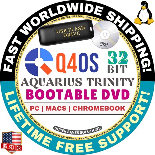Q4OS Linux OS Aquarius, Gemini / Plasma Trinity / LIVE, FULL / USB, DVD / MAC PC - Picture 5 of 9