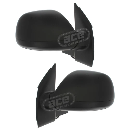 Electric Wing Door Mirrors VW Transporter T5.1 Van 2010-2015 Black Covers 1 Pair