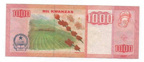ANGOLA 1000 KWANZAS 2003 PICK 150 LOOK SCANS - Picture 2 of 2