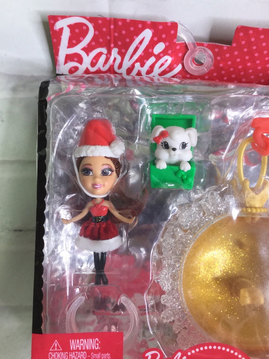 Barbie Mini B Con Animaletto - Decorazione Natalizia Rosa Per Albero Di Natale - 3