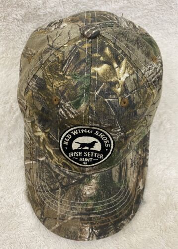 Red Wing Shoes Ball Cap Irish Setter Brand Realtree Camo Hunting Cap Adjustable - Picture 4 of 8