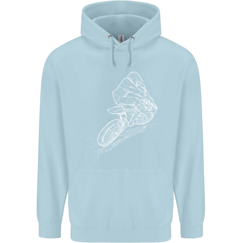 Motocross Rider Drawing Dirt Bike MotoX Childrens Kids Hoodie - Picture 39 of 84