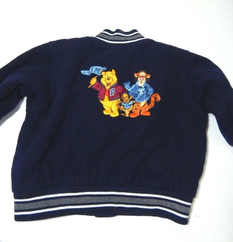 Vintage 1990’s Disney Store 18 Months Bomber Jacket Winnie the Pooh Embroidered - Picture 2 of 4