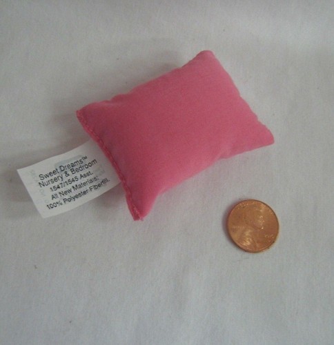 ¡Nuevo! ALMOHADA DE CAMA ROSA para casa de muñecas Playskool para dormitorio para familia de muñecas amorosas - Imagen 3 de 3