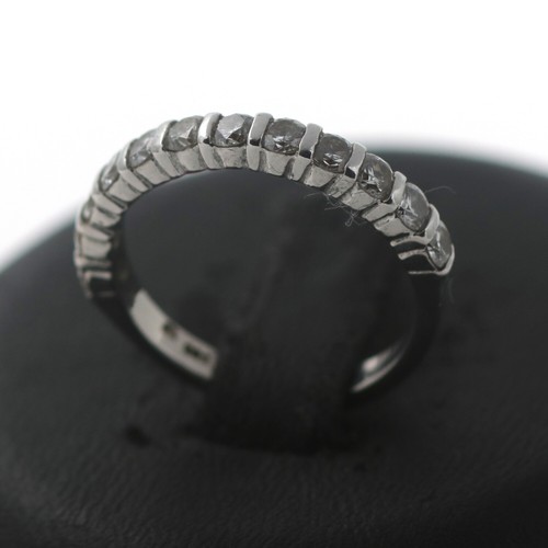 Memory Ring 585 Gold 14 Karat Weißgold Diamant 1,00 CT Brillant Wert 2990,- - Bild 4 von 7