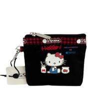 New Hello Kitty Lesportsac Money Clip Wallet Pouch ID Coin Card Case Purse