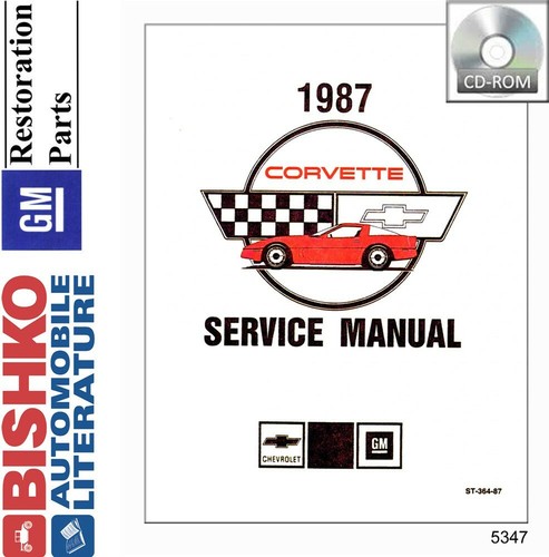 1987 Chevrolet Corvette Shop Service Repair Manual CD Engine Drivetrain Wiring - 第 1/1 張圖片