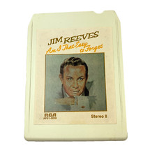 Jim Reeves Am I That Easy To Forget 8-Track Tape APS1-0039 RCA 1973 Untested