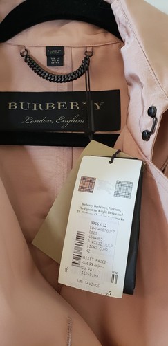 Neu mit Etikett authentisch Burberry Seide Faille Trenchcoat Größe 8 $ 2590 - Bild 8 von 12