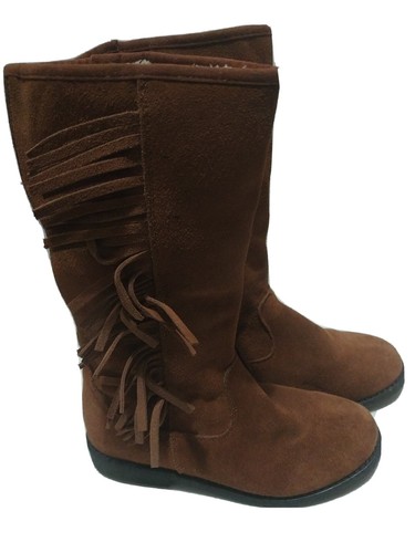 Next UK Tall suede boots girls size 2 