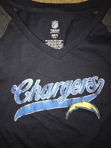 nfl team apparel Girls CHARGERS top size s(6/7) - Picture 2 of 4