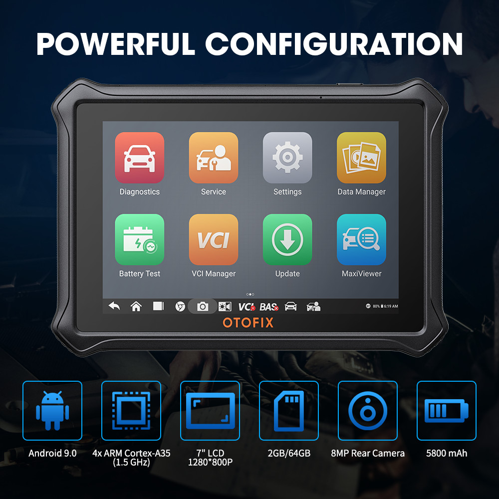 OTOFIX D1 PROS D1 MAX Bi-Directional Full System Diagnostic Scanner Key Coding