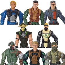 Lanard Action Figures Lot of 8 The Corps Special Forces 4" Collectible Toys