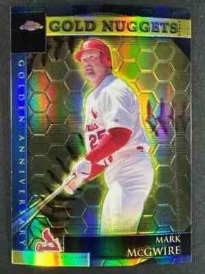 Mark McGwire 2001 Topps Chrome Gold Nuggets Refractor RARE SSP SP GA13
