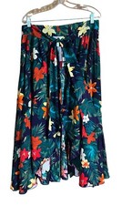 Tropical Wrap Skirt Open Front Size M/L Beach Wrap Cover-Up New Vintage
