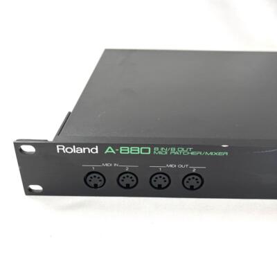 【良品】 ROLAND ローランド A-880 MIDI パッチャー Roland A-880 8 IN/8 OUT MIDI PATCHER MIXER Midi PatchBay