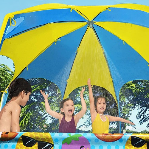 Piscina de juego Bestway Steel Pro UV cuidadosa salpicadura en sombra, 8' x 20"/2,44m x 51cm - Imagen 4 de 8
