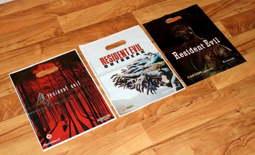 Resident Evil 1 4 Outbreak PS 2 Capcom Promo Shopping Plastic Bag like Poster - Picture 2 of 12
