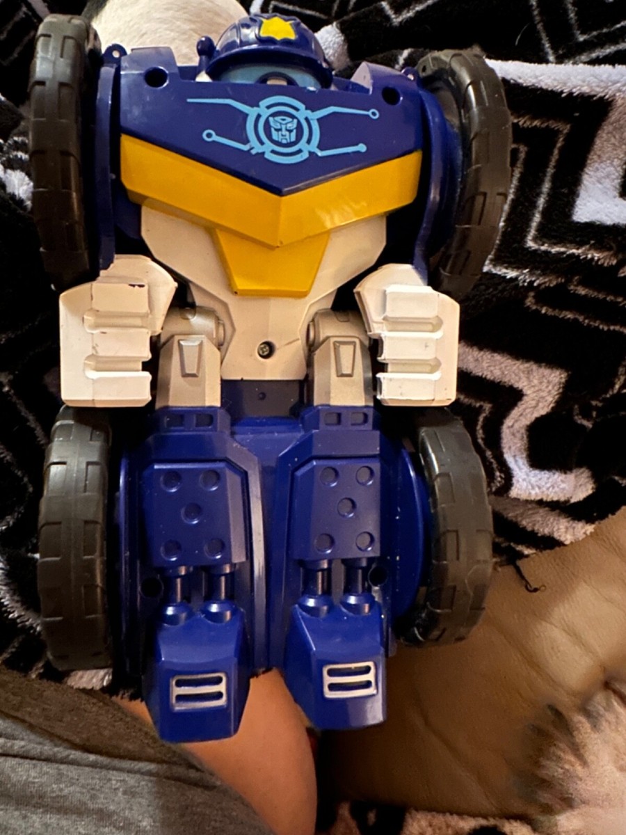 Rare car transformers, transformer blue yellow white - Main Image