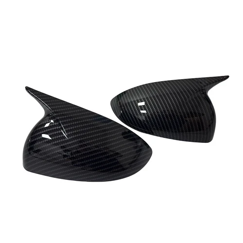 For Chevrolet Aveo/Sonic 2011-2014 Black/Carbon Add-on Side Mirror Cover Cap ABS - Foto 13 di 17