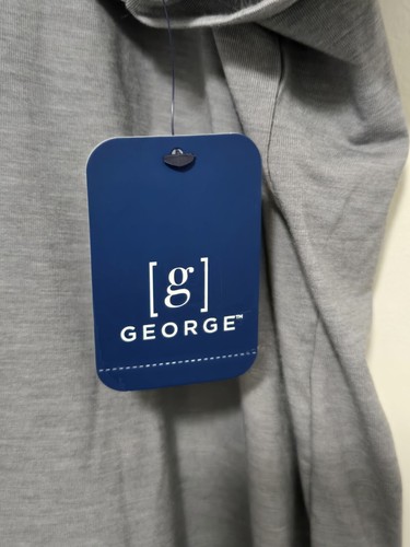 George Maglia Uomo Polo Maglia Manica Corta Camicia 2XL XXL Elasticizzata Grigio Erica - Foto 2 di 9