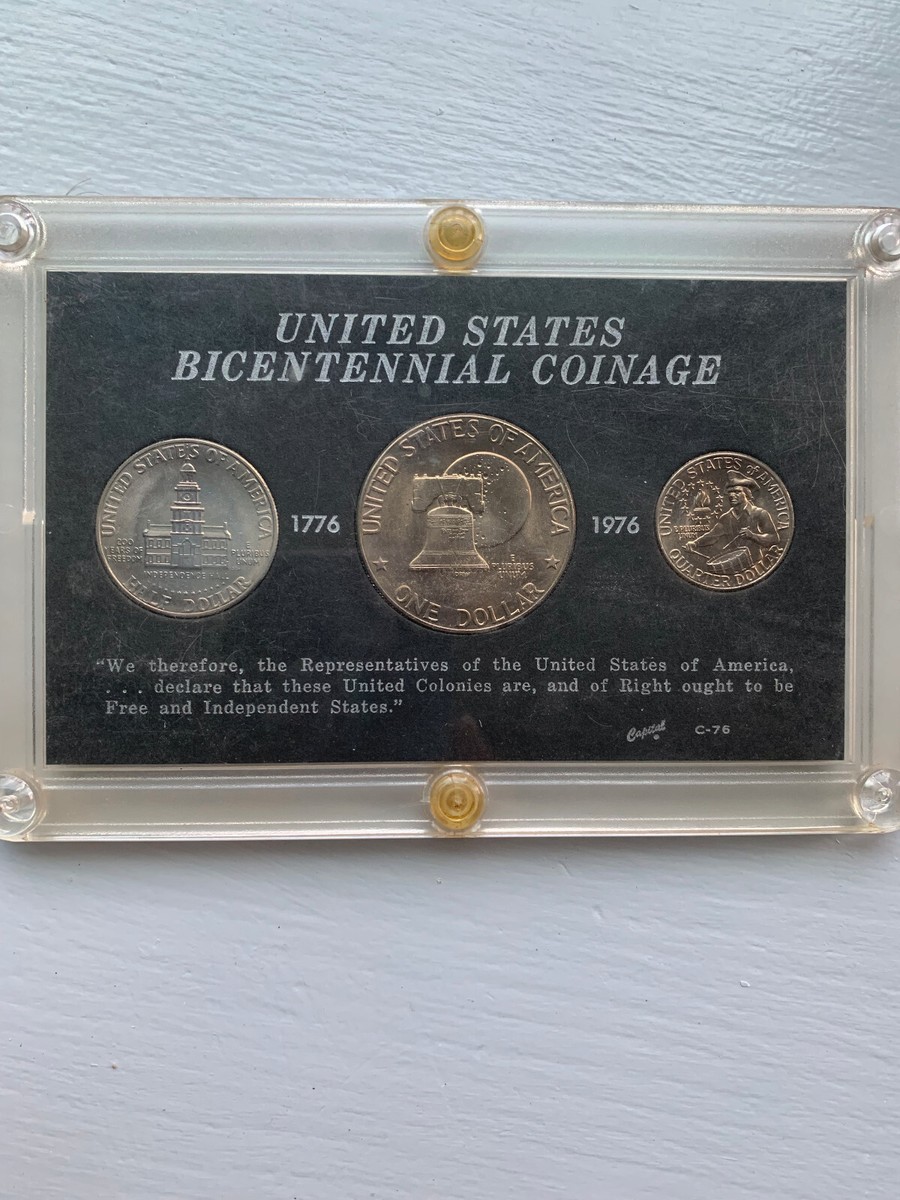 1776-1976 US Bicentennial, Uncirculated 3 Coin Set | eBay