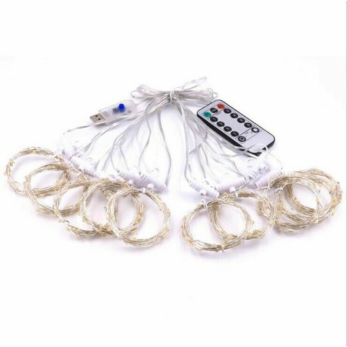 Rainbow 3M 280 LED Curtain Fairy Lights Wedding Indoor Outdoor Christmas Party - Picture 6 of 12